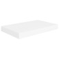 vidaXL Estantes flotantes de pared 4 uds MDF blanco 40x23x3,8 cm