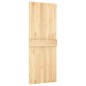 vidaXL Puerta corredera con herrajes madera maciza de pino 80x210 cm vidaXL Puerta corredera con herrajes madera maciza de pino 80x210 cm