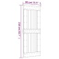 vidaXL Puerta corredera con herrajes madera maciza de pino 80x210 cm vidaXL Puerta corredera con herrajes madera maciza de pino 80x210 cm