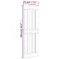 vidaXL Puerta corredera con herrajes madera maciza de pino 70x210 cm vidaXL Puerta corredera con herrajes madera maciza de pino 70x210 cm