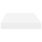 vidaXL Estantes flotantes de pared 4 uds MDF blanco 40x23x3,8 cm