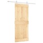 vidaXL Puerta corredera con herrajes madera maciza de pino 85x210 cm vidaXL Puerta corredera con herrajes madera maciza de pino 85x210 cm