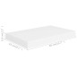 vidaXL Estantes flotantes de pared 4 uds MDF blanco 40x23x3,8 cm