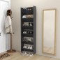 vidaXL Zapateros de pared 2 uds madera contrachapada gris 60x18x90 cm vidaXL Zapateros de pared 2 uds madera contrachapada gris 60x18x90 cm