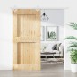 vidaXL Puerta corredera con herrajes madera maciza de pino 95x210 cm vidaXL Puerta corredera con herrajes madera maciza de pino 95x210 cm