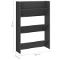 vidaXL Zapateros de pared 2 uds madera contrachapada gris 60x18x90 cm vidaXL Zapateros de pared 2 uds madera contrachapada gris 60x18x90 cm
