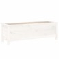 vidaXL Arriate elevado de jardín madera de pino blanco 119,5x40x39 cm vidaXL Arriate elevado de jardín madera de pino blanco 119,5x40x39 cm