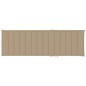 vidaXL Tumbona doble y cojines beige madera pino impregnada vidaXL Tumbona doble y cojines beige madera pino impregnada