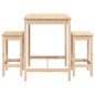 vidaXL Set de mesa y taburetes altos 3 piezas madera maciza de pino vidaXL Set de mesa y taburetes altos 3 piezas madera maciza de pino