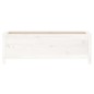 vidaXL Arriate elevado de jardín madera de pino blanco 119,5x40x39 cm vidaXL Arriate elevado de jardín madera de pino blanco 119,5x40x39 cm
