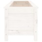 vidaXL Arriate elevado de jardín madera de pino blanco 119,5x40x39 cm vidaXL Arriate elevado de jardín madera de pino blanco 119,5x40x39 cm