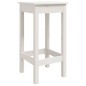 vidaXL Set de mesa y taburetes altos jardín 5 pzas madera pino blanco