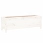 vidaXL Arriate elevado de jardín madera de pino blanco 119,5x40x39 cm vidaXL Arriate elevado de jardín madera de pino blanco 119,5x40x39 cm