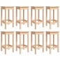 vidaXL Mesa y taburetes altos jardín 9 piezas madera maciza de pino vidaXL Mesa y taburetes altos jardín 9 piezas madera maciza de pino
