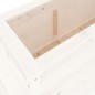 vidaXL Arriate elevado de jardín madera de pino blanco 119,5x40x39 cm vidaXL Arriate elevado de jardín madera de pino blanco 119,5x40x39 cm