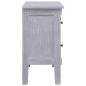 vidaXL Aparador con 2 cajones madera maciza de caoba 90x30x60 cm vidaXL Aparador con 2 cajones madera maciza de caoba 90x30x60 cm