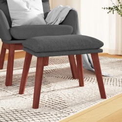 vidaXL Reposapiés de tela gris oscuro 45x29,5x35 cm