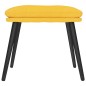 vidaXL Reposapiés de tela amarillo mostaza 45x29,5x35 cm vidaXL Reposapiés de tela amarillo mostaza 45x29,5x35 cm