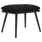 vidaXL Reposapiés tela y cuero sintético negro 45x29,5x35 cm vidaXL Reposapiés tela y cuero sintético negro 45x29,5x35 cm