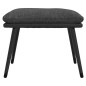 vidaXL Reposapiés tela y cuero sintético gris oscuro 45x29,5x35 cm vidaXL Reposapiés tela y cuero sintético gris oscuro 45x29,5x35 cm