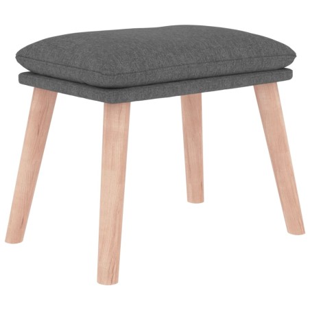 vidaXL Reposapiés de tela gris claro 45x29,5x35 cm