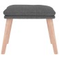 vidaXL Reposapiés de tela gris claro 45x29,5x35 cm vidaXL Reposapiés de tela gris claro 45x29,5x35 cm