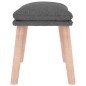 vidaXL Reposapiés de tela gris claro 45x29,5x35 cm vidaXL Reposapiés de tela gris claro 45x29,5x35 cm