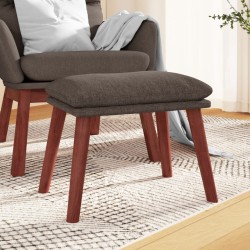 vidaXL Reposapiés de tela color gris taupe 45x29,5x35 cm