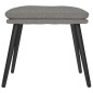 vidaXL Reposapiés de tela gris claro 45x29,5x35 cm vidaXL Reposapiés de tela gris claro 45x29,5x35 cm