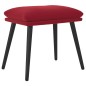 vidaXL Reposapiés de terciopelo rojo vino tinto 45x29,5x35 cm vidaXL Reposapiés de terciopelo rojo vino tinto 45x29,5x35 cm