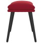 vidaXL Reposapiés de terciopelo rojo vino tinto 45x29,5x35 cm vidaXL Reposapiés de terciopelo rojo vino tinto 45x29,5x35 cm