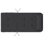 vidaXL Cojines para silla Adirondack 2 uds tela Oxford negro