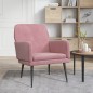 vidaXL Sillón de terciopelo rosa 62x79x79 cm vidaXL Sillón de terciopelo rosa 62x79x79 cm