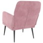 vidaXL Sillón de terciopelo rosa 62x79x79 cm vidaXL Sillón de terciopelo rosa 62x79x79 cm