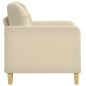 vidaXL Sillón de tela color crema 60 cm vidaXL Sillón de tela color crema 60 cm
