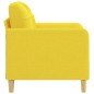 vidaXL Sillón de tela amarillo claro 60 cm vidaXL Sillón de tela amarillo claro 60 cm