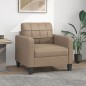 vidaXL Sillón cuero sintético color capuchino 60 cm vidaXL Sillón cuero sintético color capuchino 60 cm