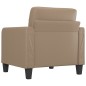 vidaXL Sillón cuero sintético color capuchino 60 cm vidaXL Sillón cuero sintético color capuchino 60 cm
