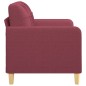 vidaXL Sofá de 2 plazas de tela rojo tinto 120 cm vidaXL Sofá de 2 plazas de tela rojo tinto 120 cm