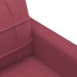 vidaXL Sofá de 2 plazas de tela rojo tinto 120 cm vidaXL Sofá de 2 plazas de tela rojo tinto 120 cm
