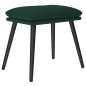 vidaXL Reposapiés de tela verde oscuro 45x29,5x35 cm vidaXL Reposapiés de tela verde oscuro 45x29,5x35 cm