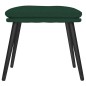 vidaXL Reposapiés de tela verde oscuro 45x29,5x35 cm vidaXL Reposapiés de tela verde oscuro 45x29,5x35 cm