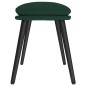 vidaXL Reposapiés de tela verde oscuro 45x29,5x35 cm vidaXL Reposapiés de tela verde oscuro 45x29,5x35 cm