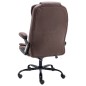 vidaXL Silla de oficina de piel de ante sintética marrón oscuro vidaXL Silla de oficina de piel de ante sintética marrón oscuro