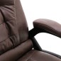 vidaXL Silla de oficina de piel de ante sintética marrón oscuro vidaXL Silla de oficina de piel de ante sintética marrón oscuro