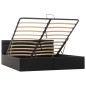 vidaXL Cama canapé hidráulica con LED cuero sintético negra 180x200 cm vidaXL Cama canapé hidráulica con LED cuero sintético negra 180x200 cm