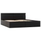vidaXL Cama canapé hidráulica con LED cuero sintético negra 180x200 cm vidaXL Cama canapé hidráulica con LED cuero sintético negra 180x200 cm