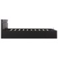 vidaXL Cama canapé hidráulica con LED cuero sintético negra 180x200 cm vidaXL Cama canapé hidráulica con LED cuero sintético negra 180x200 cm