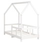 vidaXL Estructura de cama para niños madera de pino blanco 70x140 cm