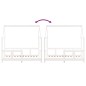 vidaXL Estructura de cama para niños madera de pino blanco 70x140 cm